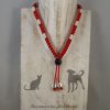 Keramische halsband rood